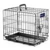 18inches Dogs Crate Folding Metal Pets Crates Single Door Puppy Cage Easy Set Up