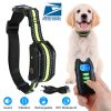 Dog Training Collar w/ Remote IPX7 Rechargeable Bark Collar w/ Beep Vibration Flashlight 8 Adjustable Intensities