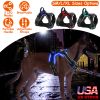 Light Up Dog Harness Rechargeable LED Dog Harness No Pull Lighted Dog Vest with Handle for Small/Medium/Large Dogs