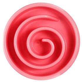 Dog Cat Slow Feeder Bowl Pet Interactive Maze Feeder Bowl Anti-Bloat Feeding Plate (Option: Pink)